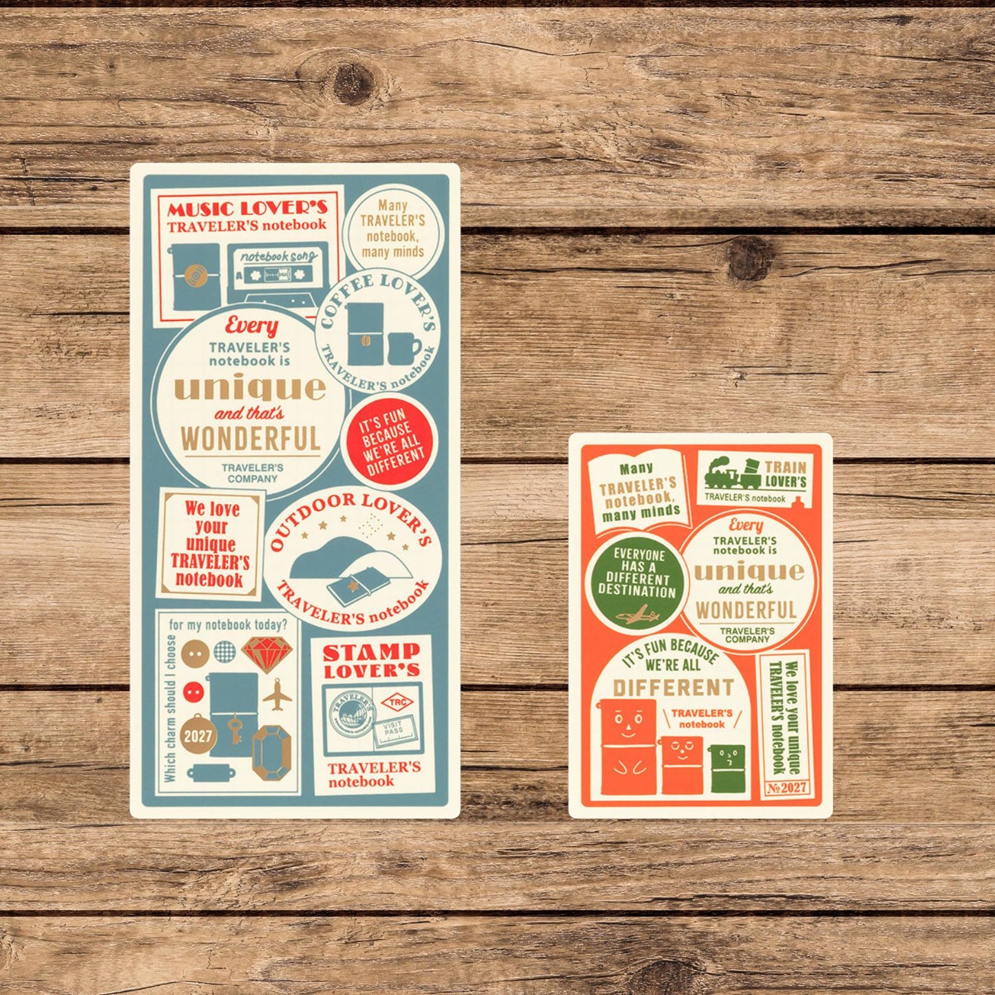 2027 TRAVELER'S DIARY PLASTIC SHEET