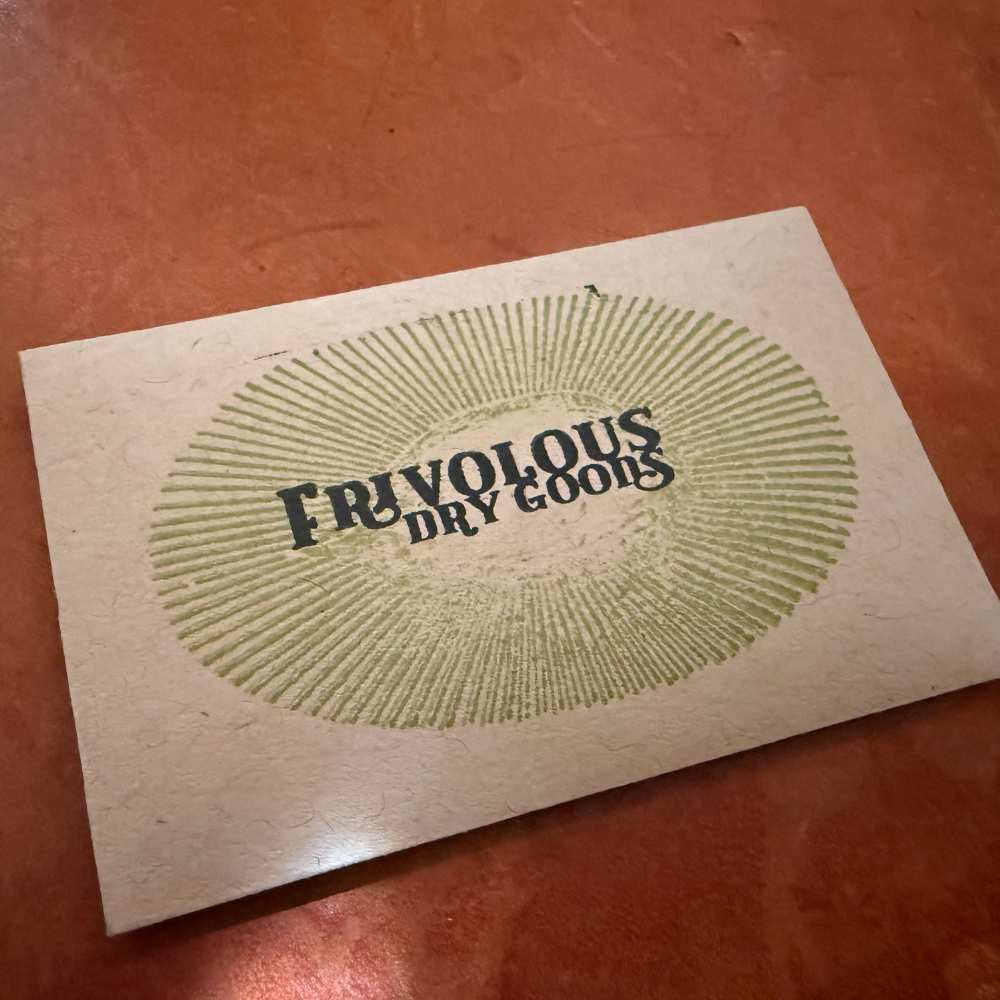Frivolous Dry Goods SEED PAPER Get UnStuck Cards