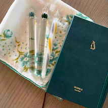 Kinokuniya Notebook Dark Green Nonble Notebooks