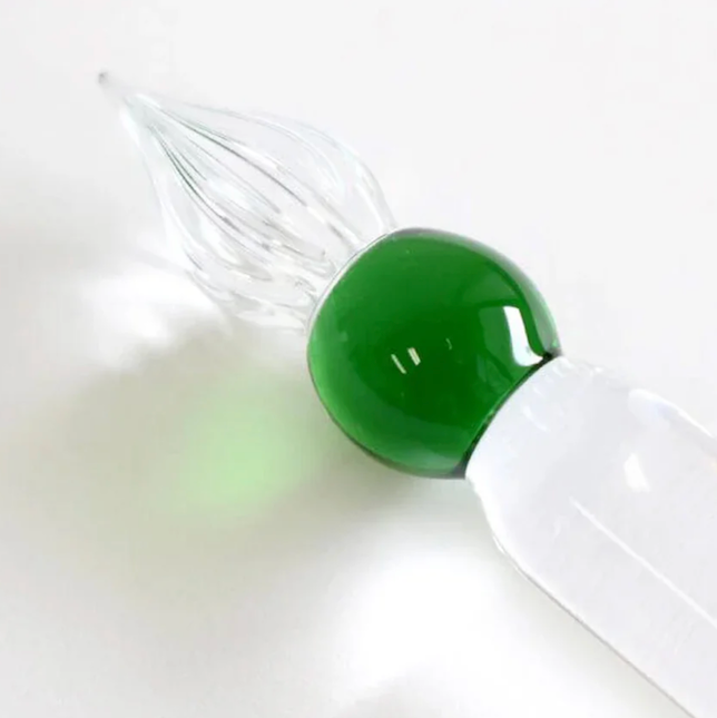 Kinokuniya Pens Seaweed Green Primo Glass Dip Pen