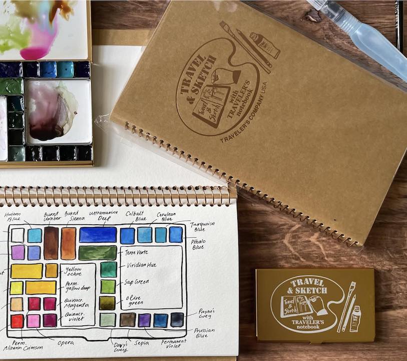 Designphil Accessories TRAVELER'S COMPANY Pocket Palette: Limited Edition TRAVEL & SKETCH