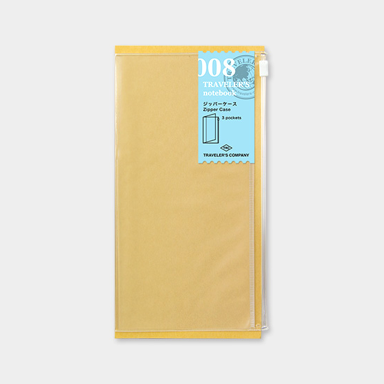 Traveler's Company Japan Midori Traveler's Notebook Refills 008 Traveler's Notebook Regular  - Refill - Zipper Case