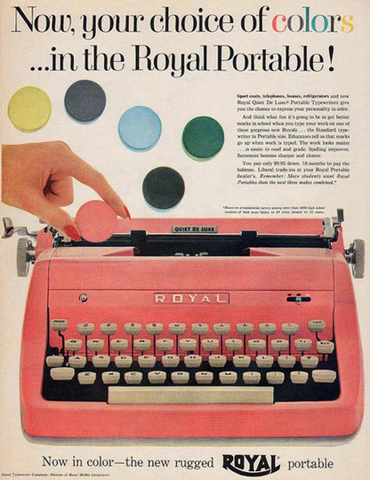 1950s Royal Quiet De Luxe — Rare Glossy Charcoal