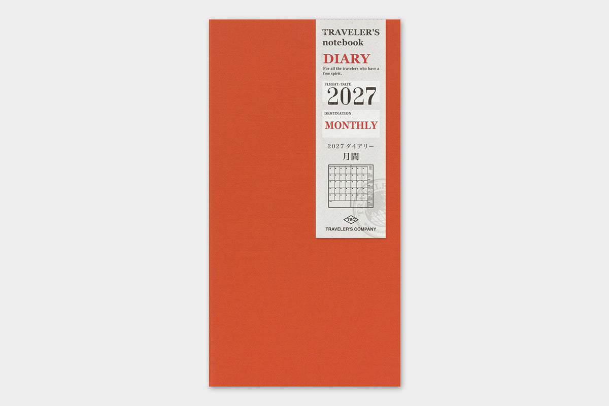 2027 TRAVELER'S DIARY MONTHLY
