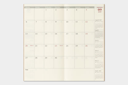 2027 TRAVELER'S DIARY MONTHLY