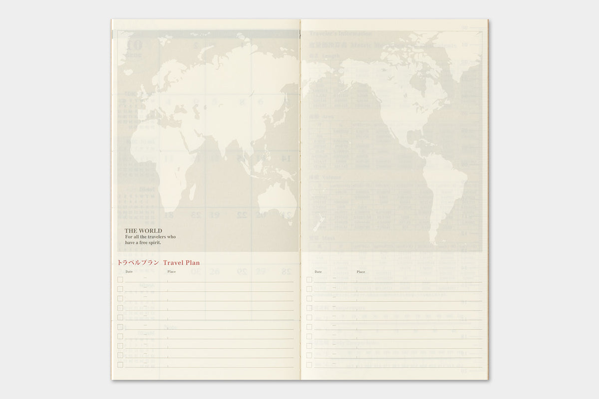 2027 TRAVELER'S DIARY MONTHLY