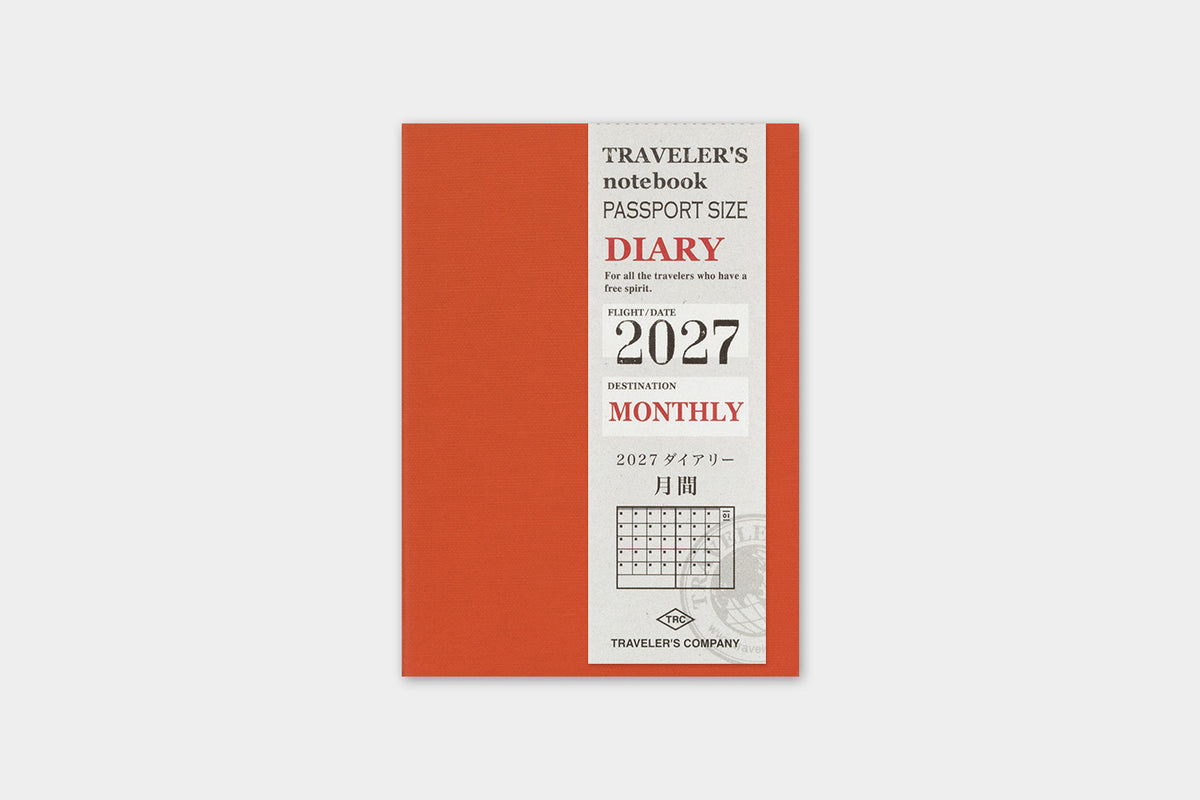 2027 TRAVELER'S DIARY MONTHLY