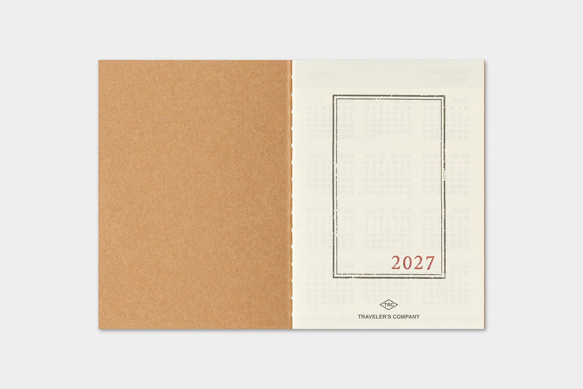 2027 TRAVELER'S DIARY MONTHLY