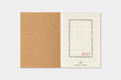 2027 TRAVELER'S DIARY MONTHLY