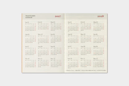 2027 TRAVELER'S DIARY MONTHLY