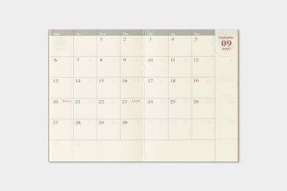 2027 TRAVELER'S DIARY MONTHLY