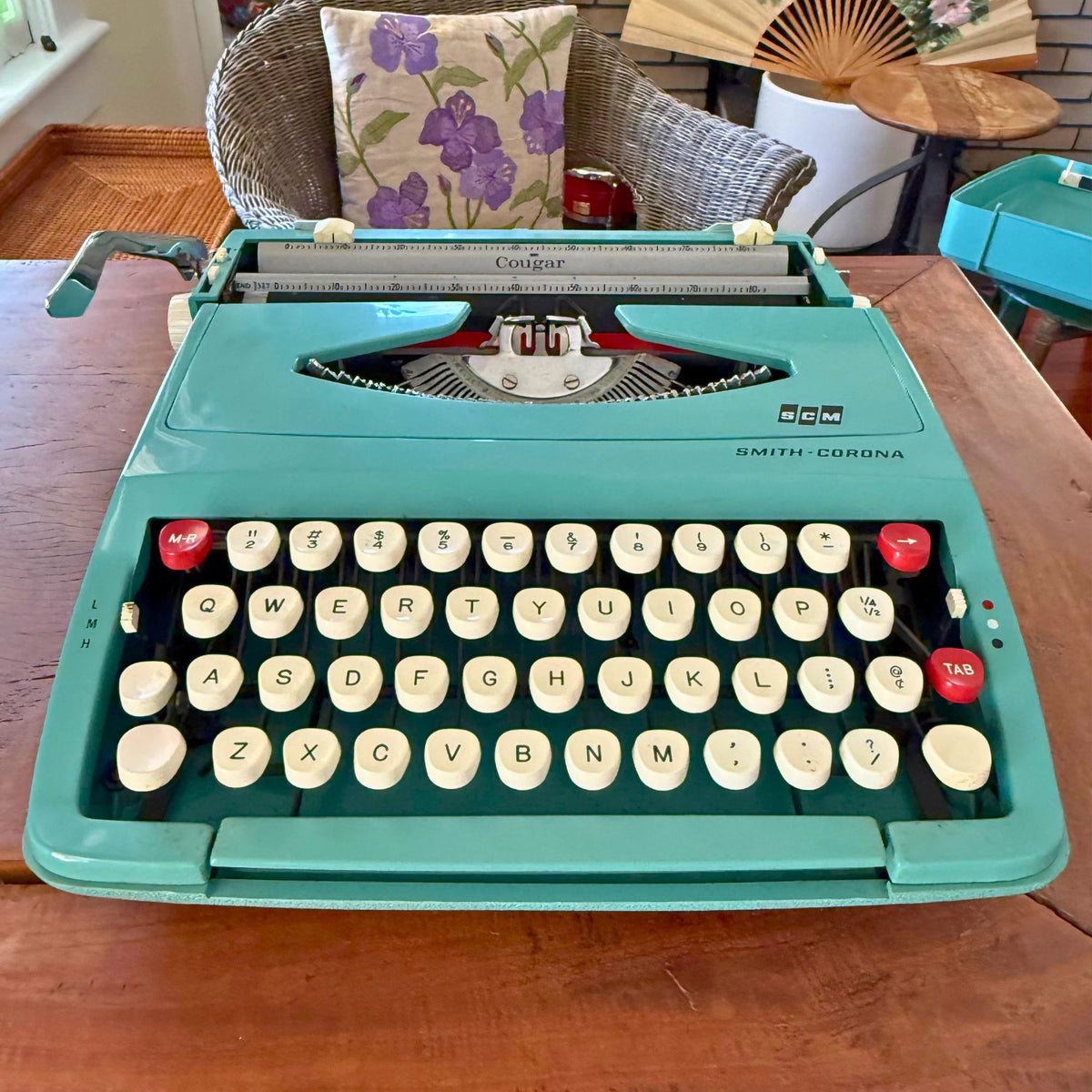 1960s Smith-Corona Cougar in Alpine Blue
