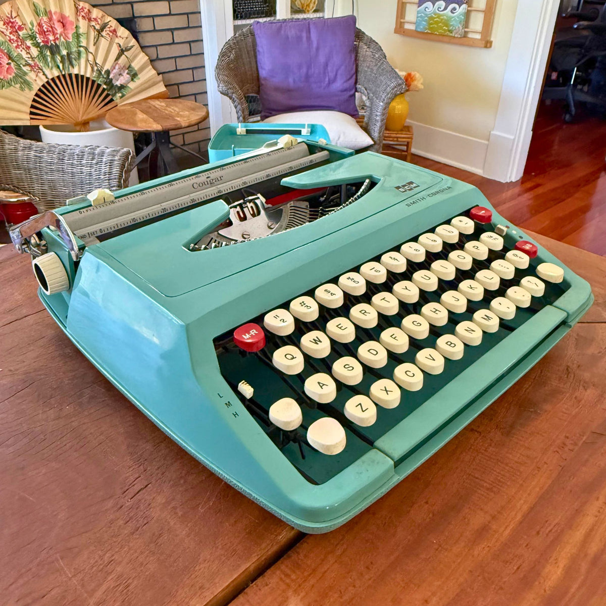 1960s Smith-Corona Cougar in Alpine Blue