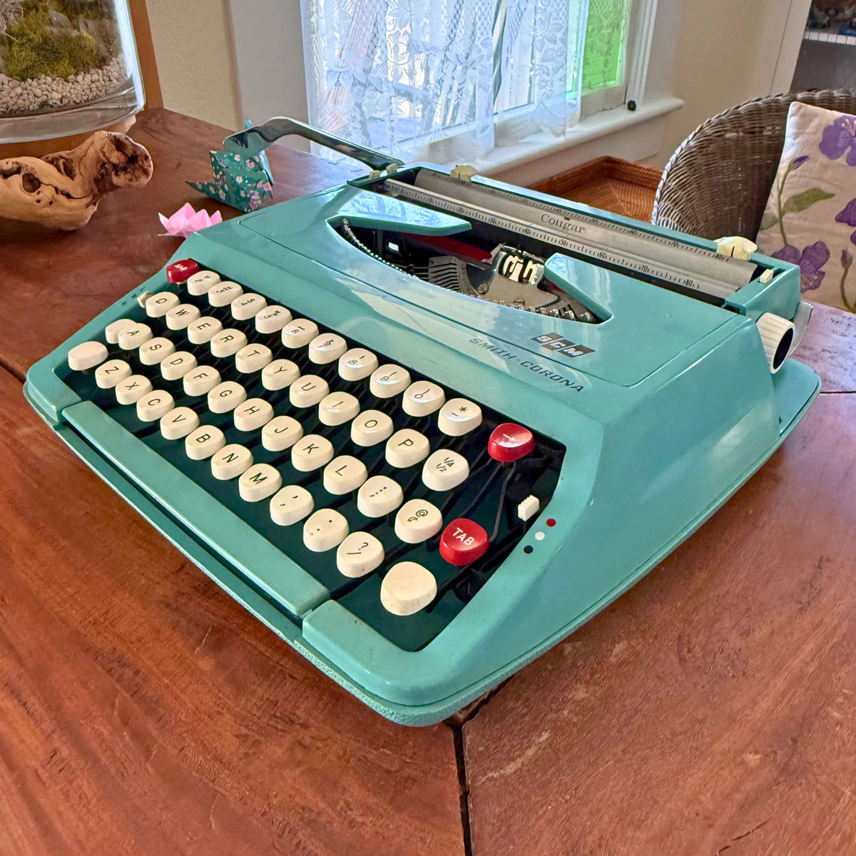 1960s Smith-Corona Cougar in Alpine Blue