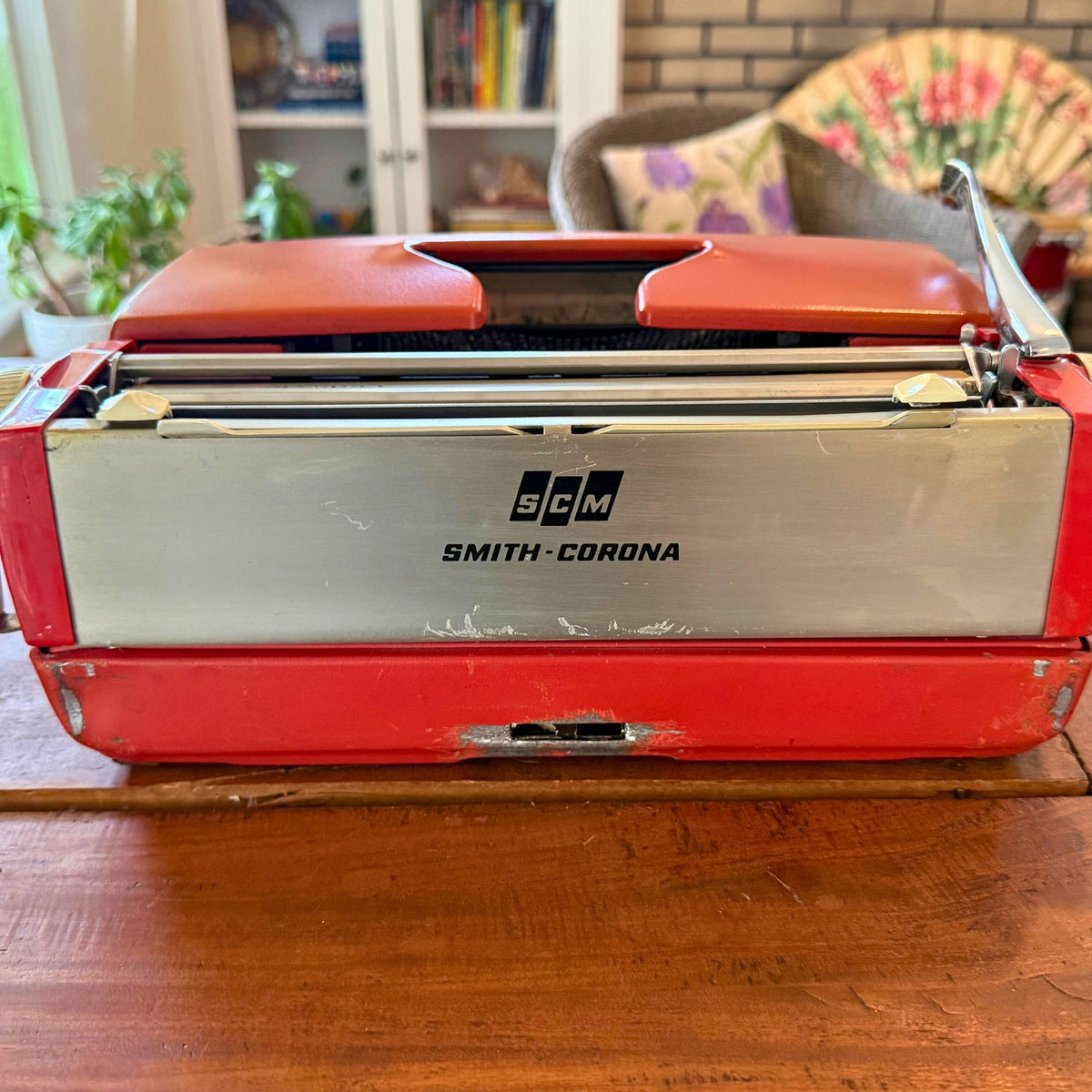 1960s Smith-Corona Galaxie — Red / Orange