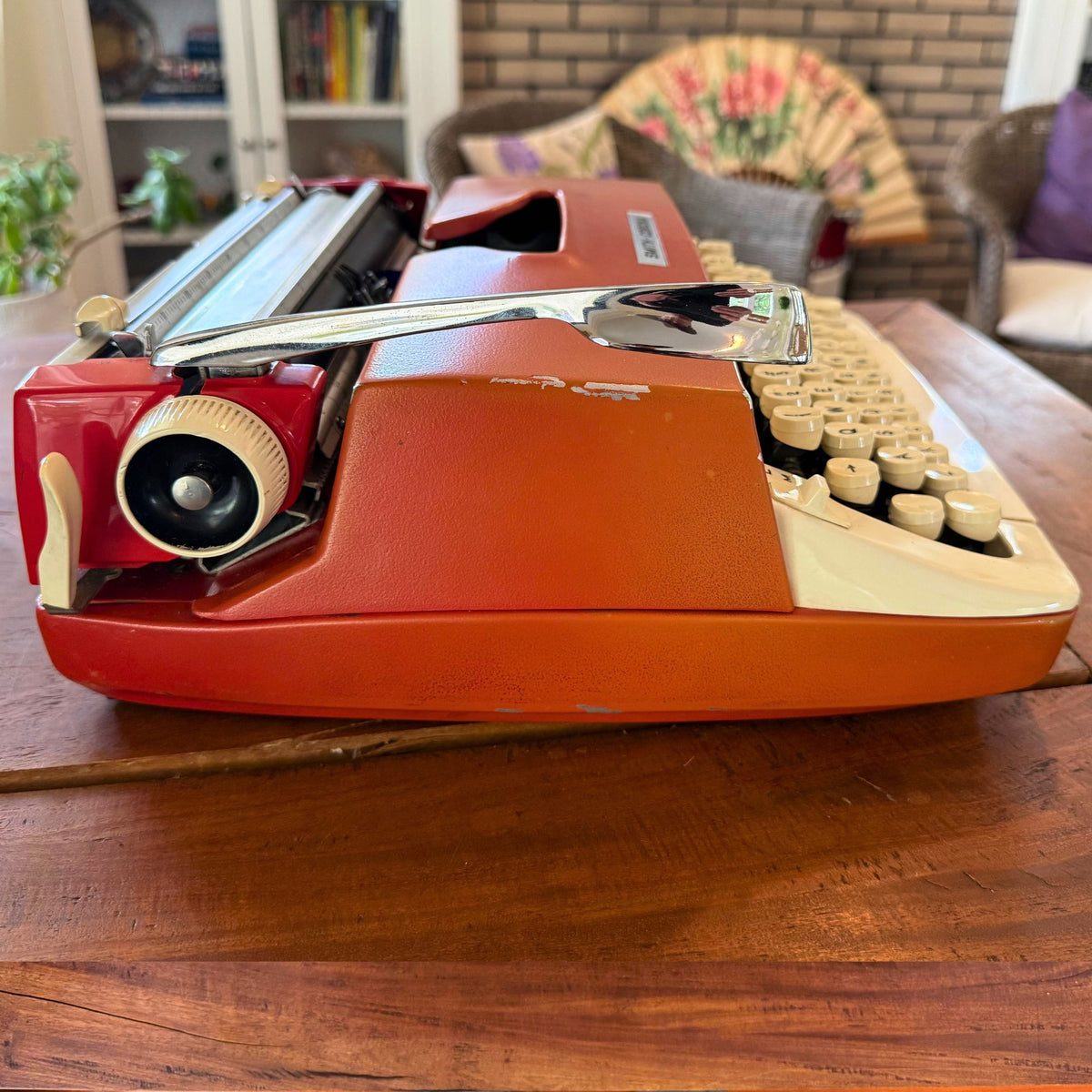1960s Smith-Corona Galaxie — Red / Orange