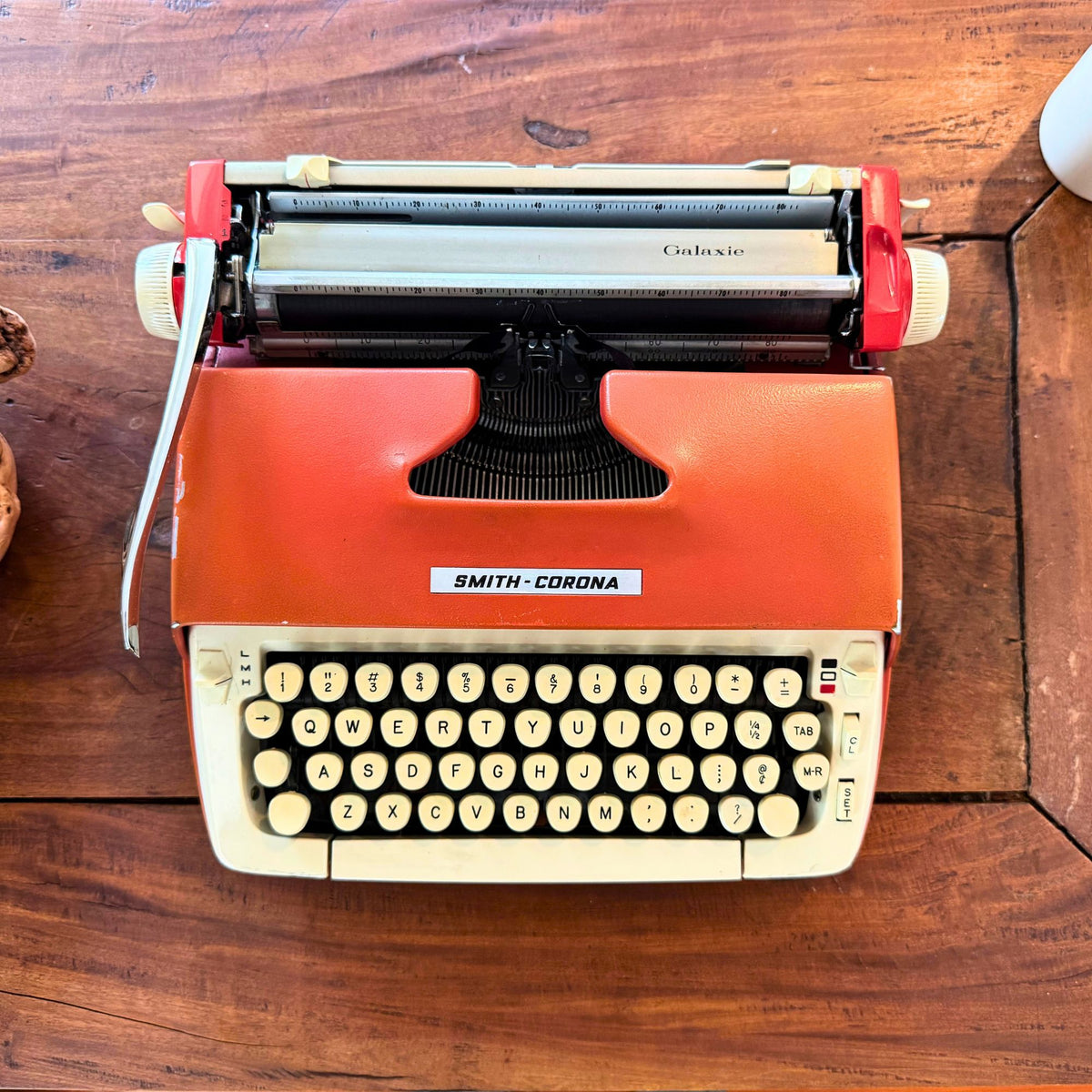 1960s Smith-Corona Galaxie — Red / Orange
