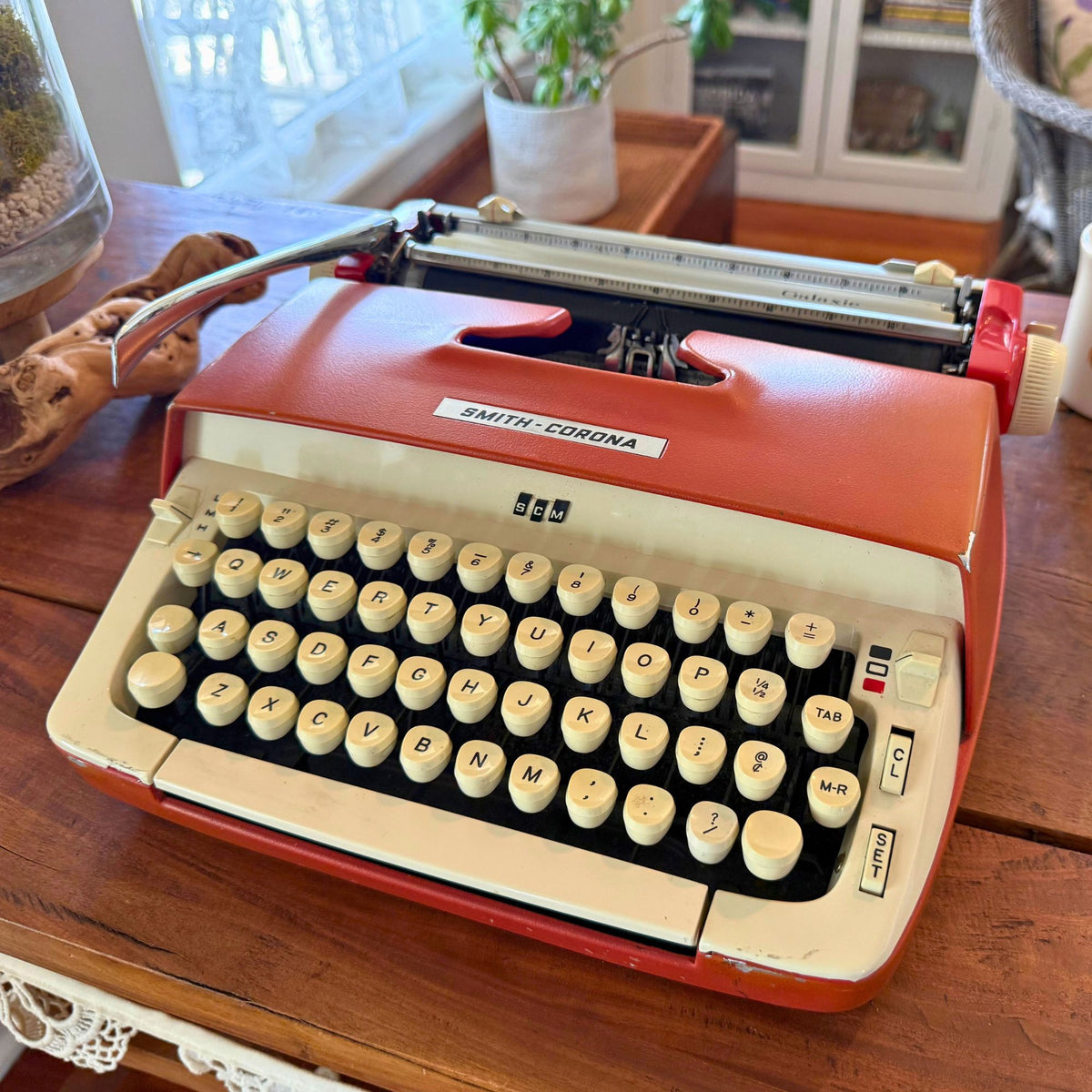 1960s Smith-Corona Galaxie — Red / Orange