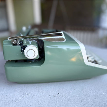 1968 Royal Sabre Portable Typewriter in Mist Green