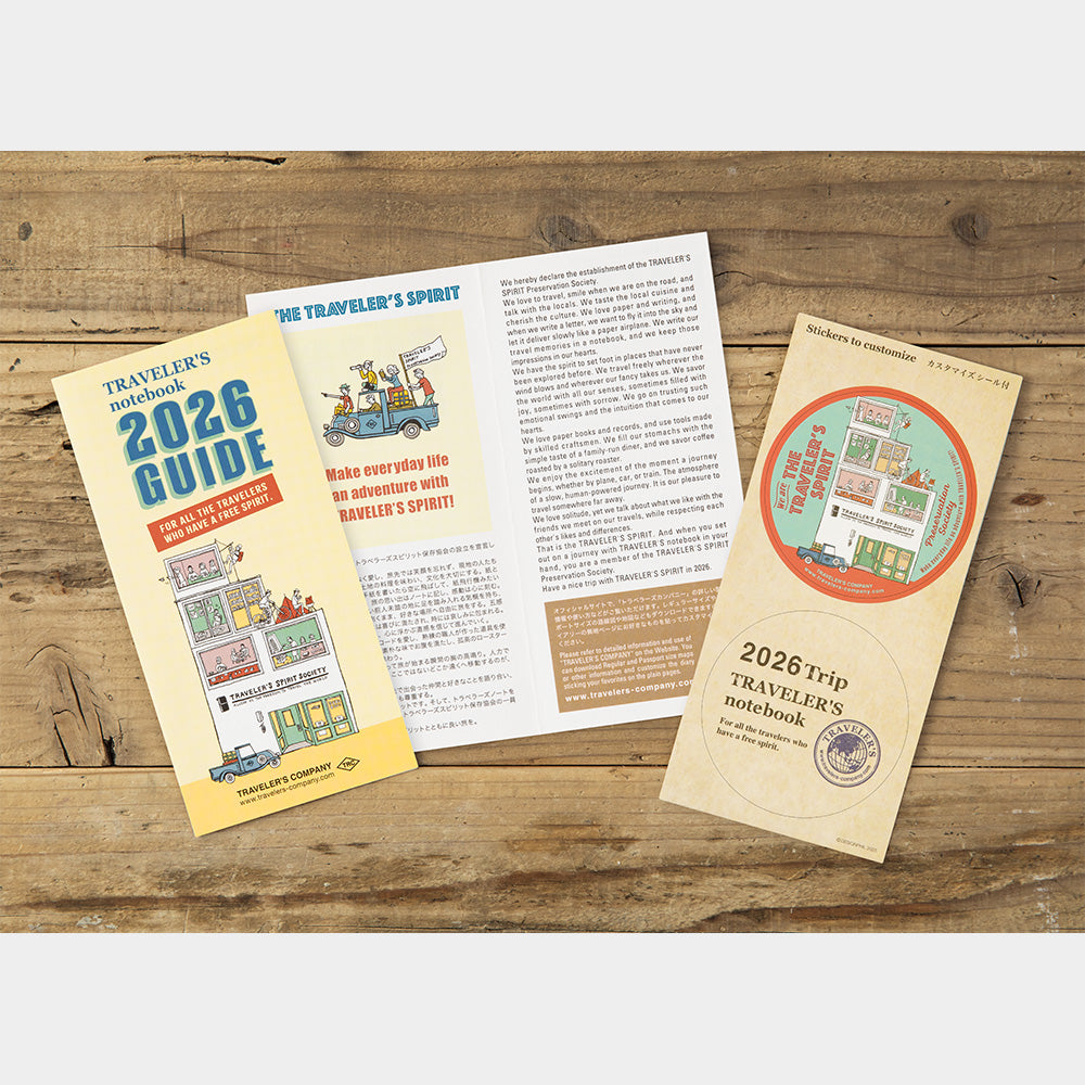 Traveler's Company Japan Midori Traveler's Notebook Refills 2026 TRAVELER'S Notebook Monthly Diary Refill - Regular Size by TRAVELER'S COMPANY