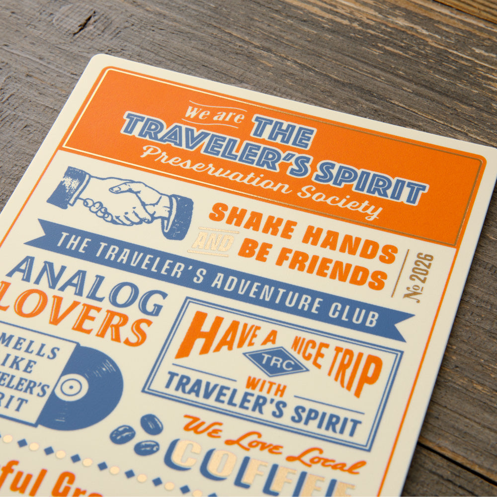 Traveler's Company Japan Midori Traveler's Notebook Refills 2026 TRAVELER'S NOTEBOOK Plastic Sheet by TRAVELER'S COMPANY