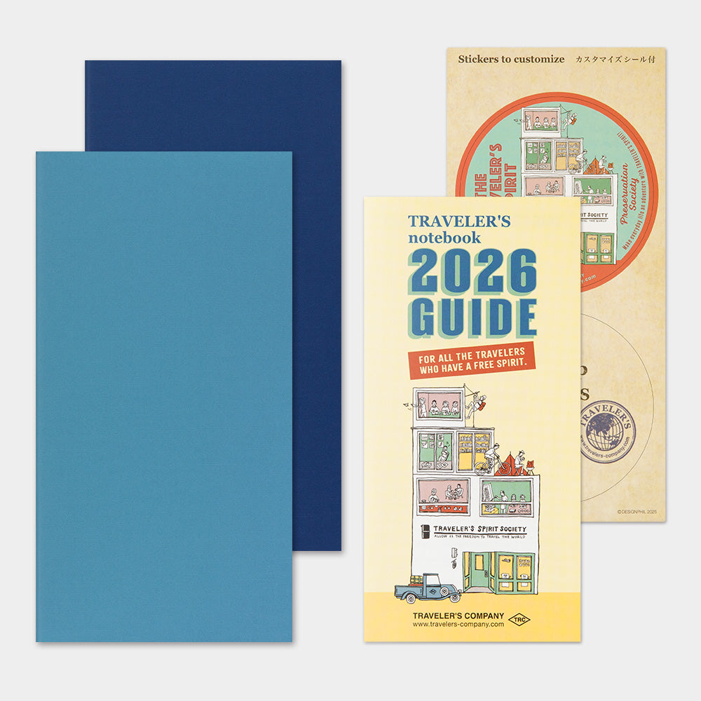 Traveler's Company Japan Midori Traveler's Notebook Refills 2026 TRAVELER'S Notebook Weekly + Memo Diary Refill - Regular Size by TRAVELER'S COMPANY