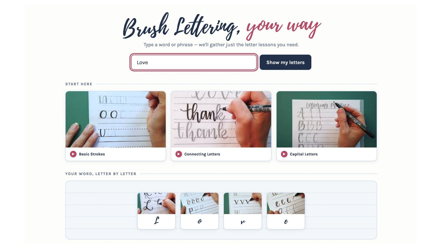Brush Lettering Your Way