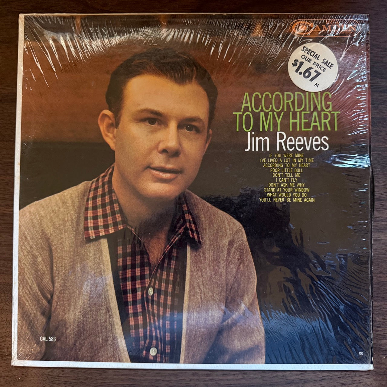 Cover of According to My Heart by Jim Reeves