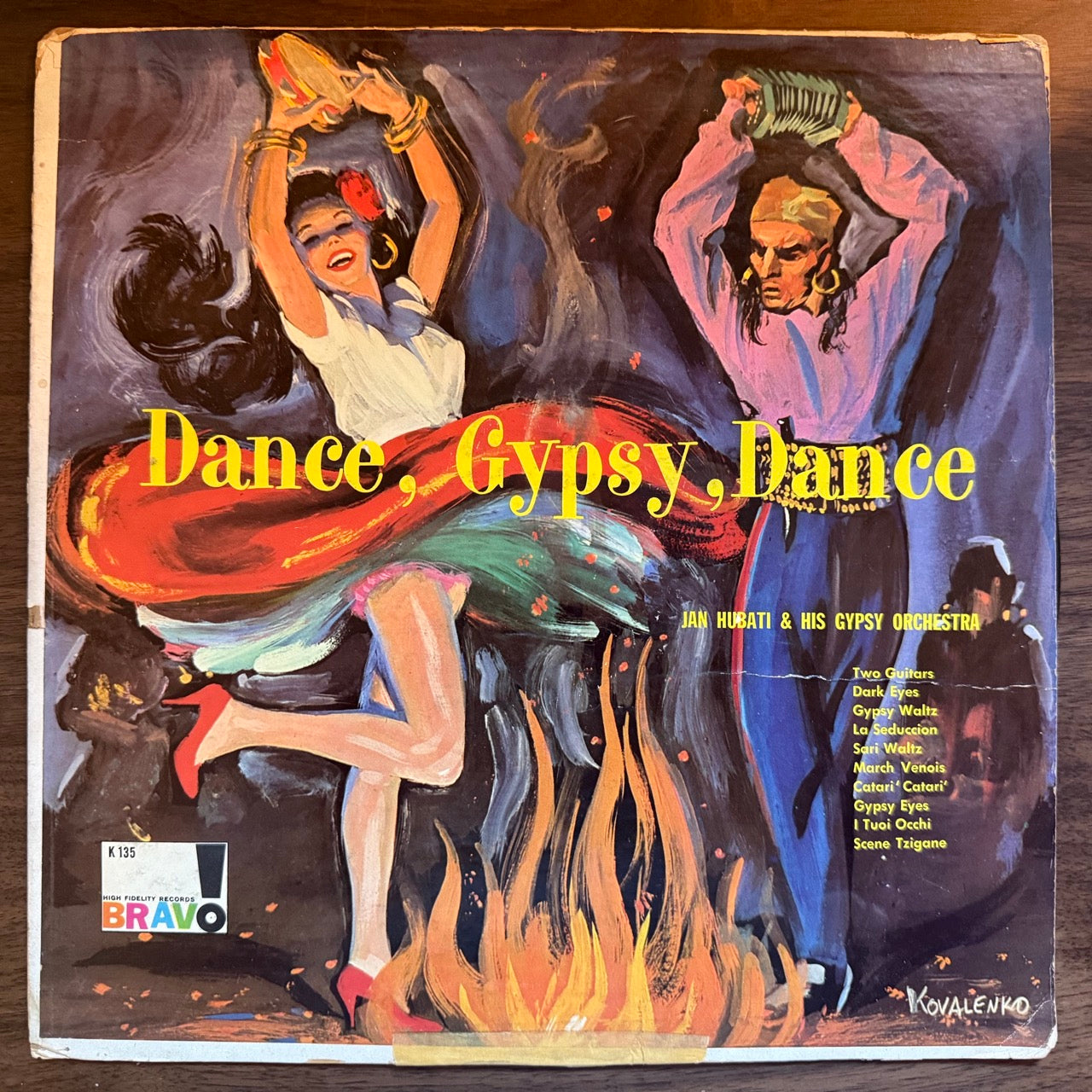 Cover of Dance, Gypsy, Dance by Jan Hubati & His Gypsy Orchestra
