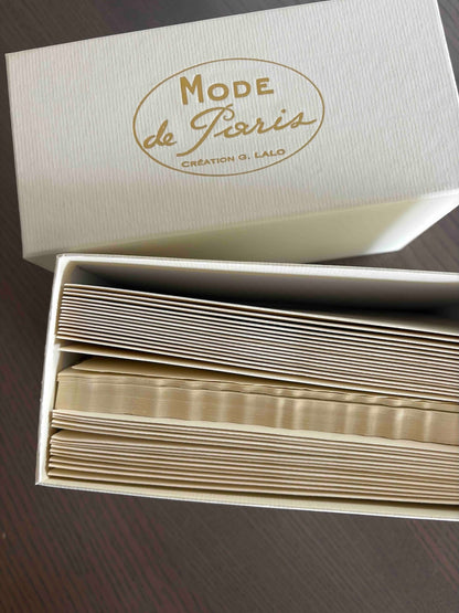 Mode de Paris Flat Deckle Edge Flat Card Box Set