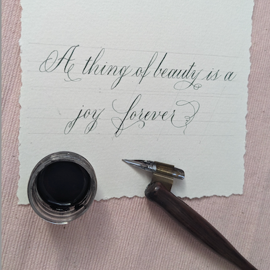 Copperplate Calligraphy with Dip Pens