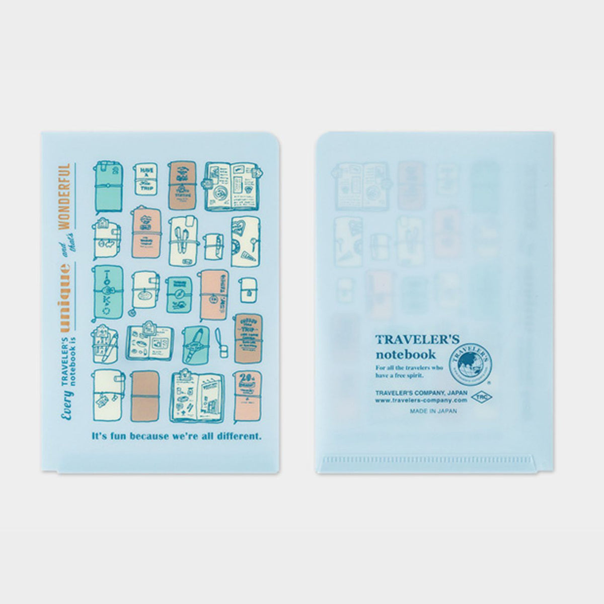 2027 TRAVELER'S DIARY CLEAR FOLDER