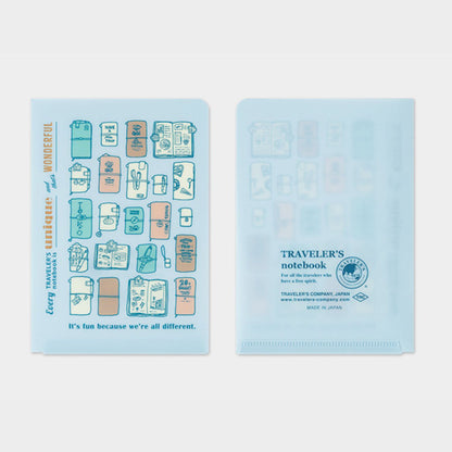 2027 TRAVELER'S DIARY CLEAR FOLDER