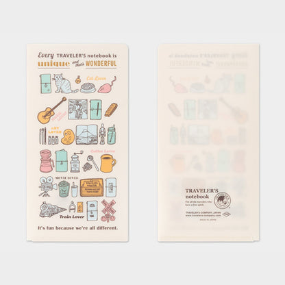 2027 TRAVELER'S DIARY CLEAR FOLDER