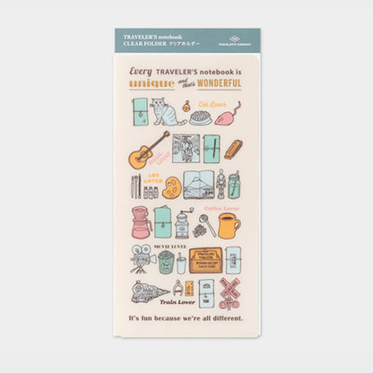 2027 TRAVELER'S DIARY CLEAR FOLDER