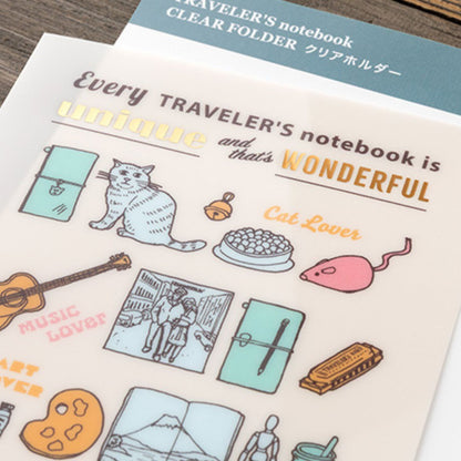 2027 TRAVELER'S DIARY CLEAR FOLDER