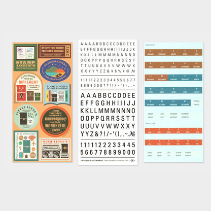 2027 TRAVELER'S DIARY CUSTOMIZED STICKER SET
