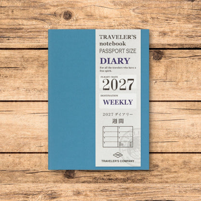 2027 TRAVELER'S DIARY PASSPORT SIZE WEEKLY