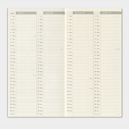 2027 TRAVELER'S DIARY WEEKLY VERTICAL
