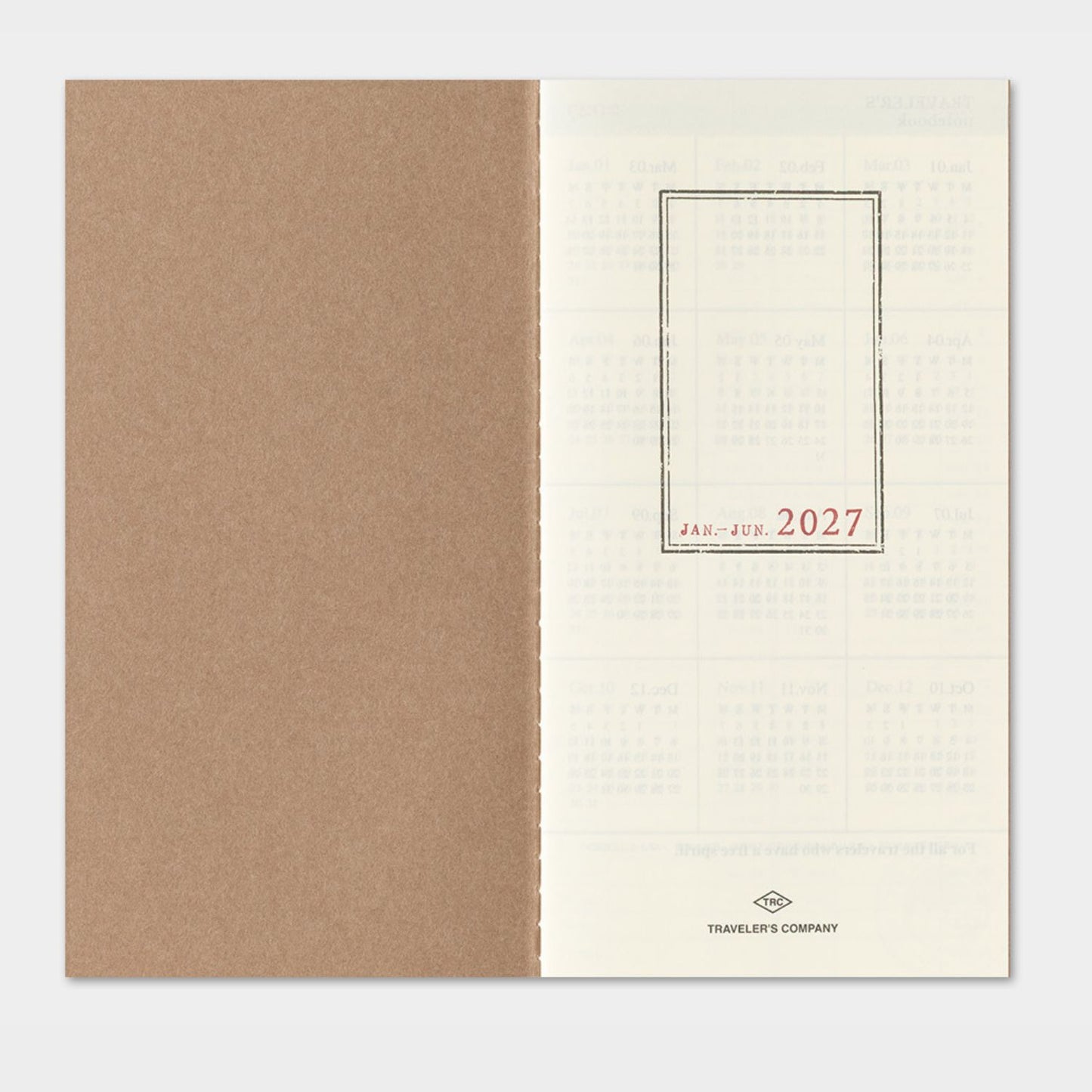 2027 TRAVELER'S DIARY WEEKLY VERTICAL