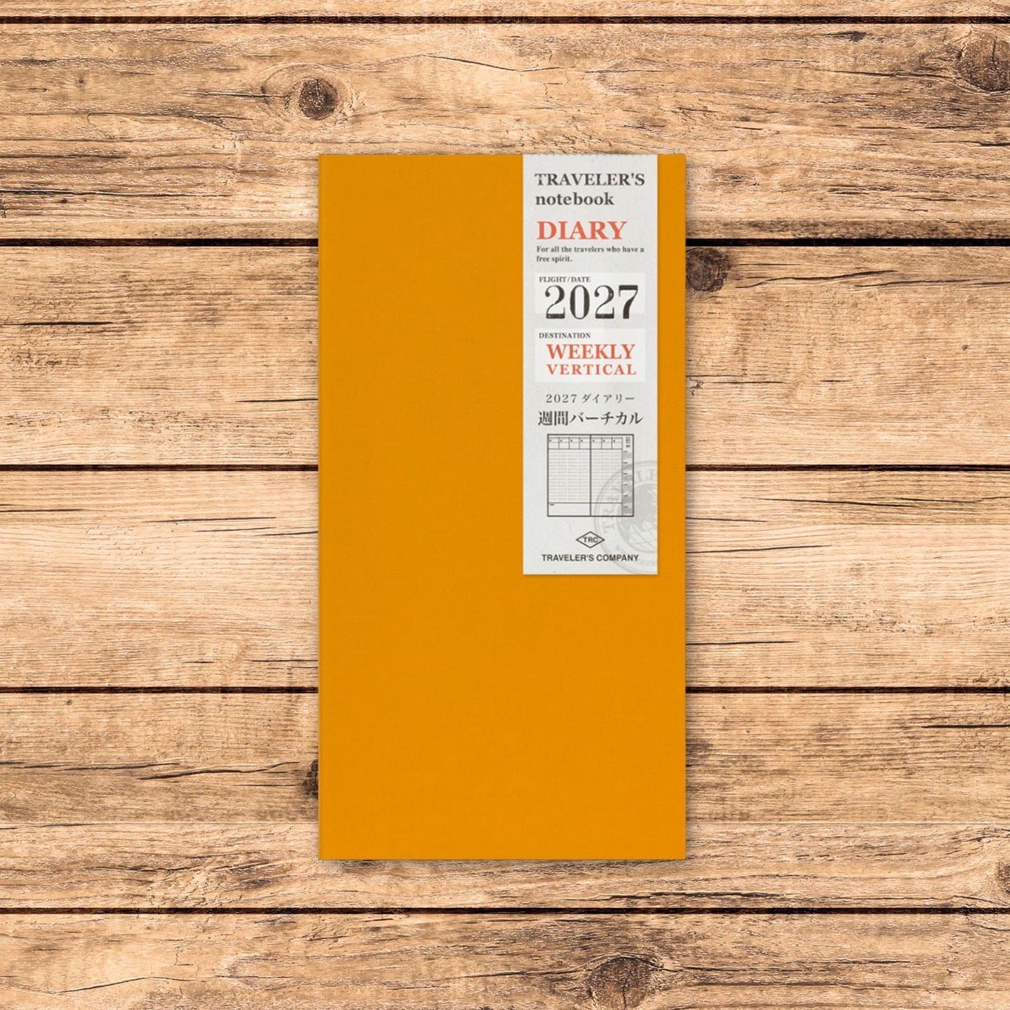 2027 TRAVELER'S DIARY WEEKLY VERTICAL