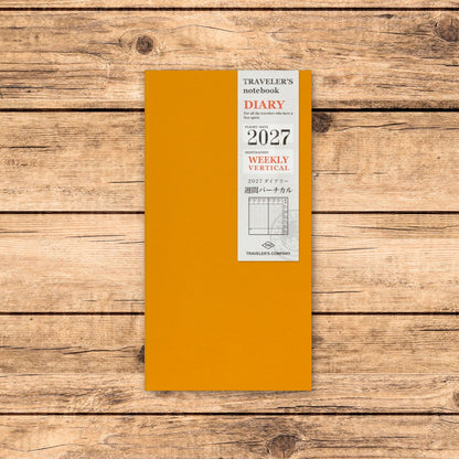 2027 TRAVELER'S DIARY WEEKLY VERTICAL