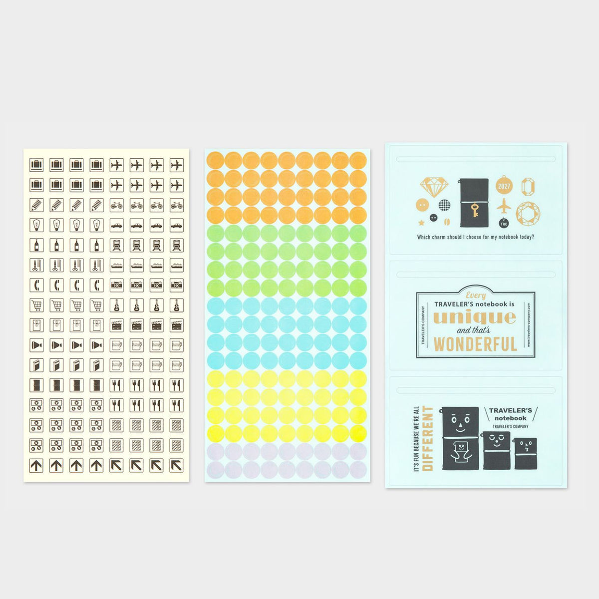 2027 TRAVELER'S DIARY CUSTOMIZED STICKER SET
