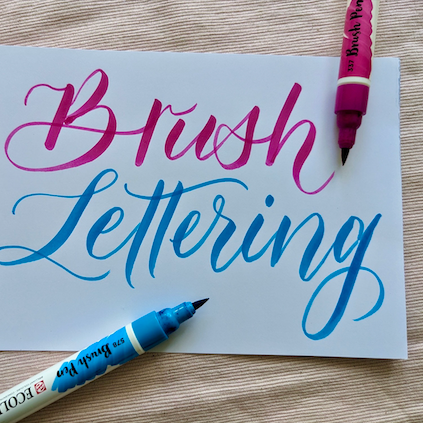 The Paper Seahorse Classes March 23rd Sunday 12 - 2p Brush Lettering Calligraphy