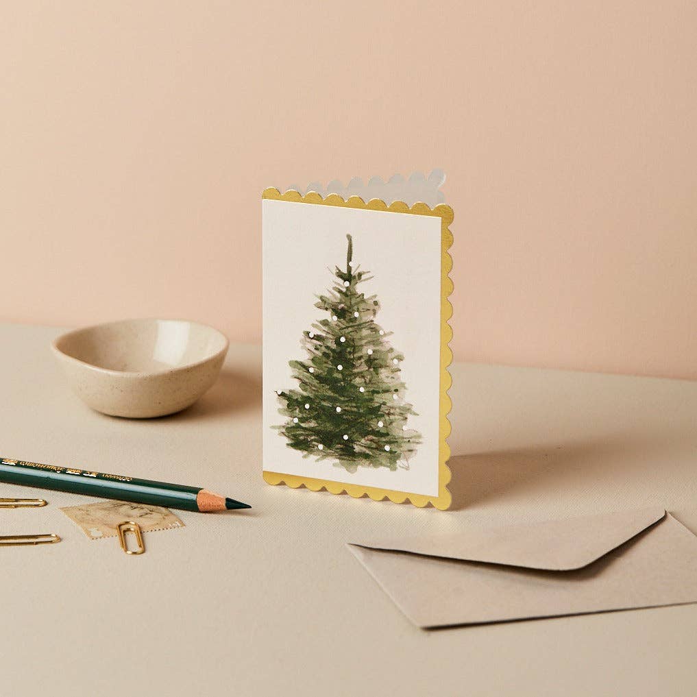 Wanderlust Paper Co Christmas Tree Mini Card