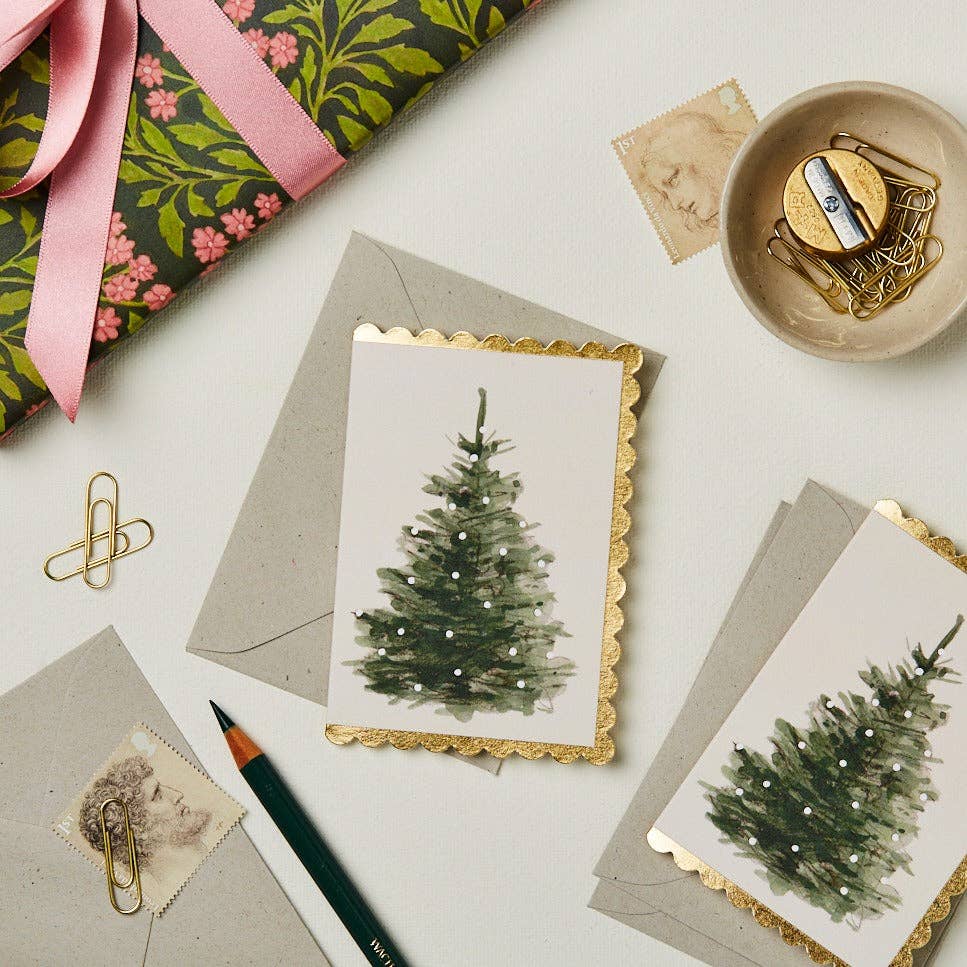 Wanderlust Paper Co Christmas Tree Mini Card