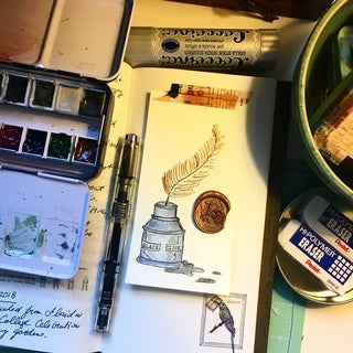 The Paper Seahorse Class October 25th 2025 Saturday 2 - 4p Cozy Creative Journaling: Owl Post Edition