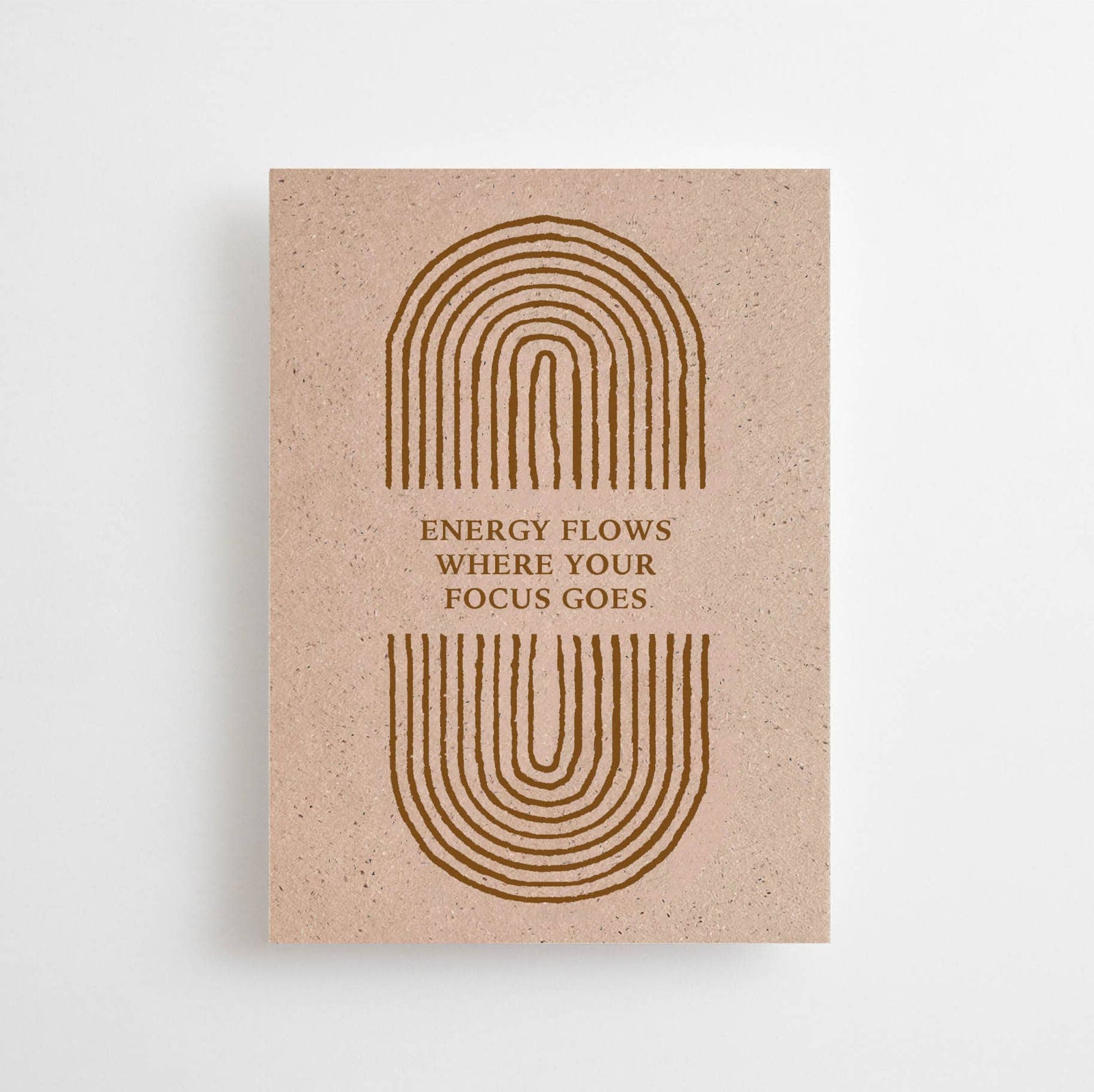 Anna Cosma ENERGY FLOWS WHERE YOUR FOCUS GOES - POSTCARD -