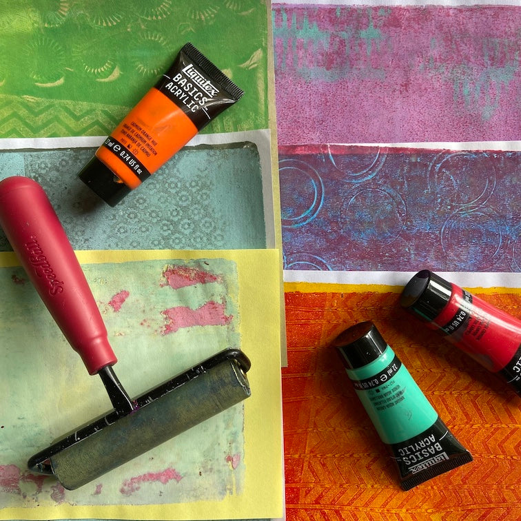 The Paper Seahorse Classes November 11th 2023 10a - 12p Gelli Printing