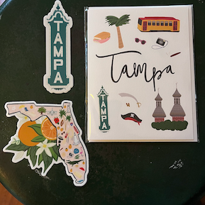 Bloomwolf Studio Greeting Cards I Love Tampa Greeting Card